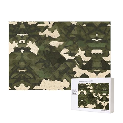 Phayah Armee-Camouflage-Puzzle für Erwachsene, 300 Teile, Heimdekoration, Geburtstagsparty, für Männer und Frauen, 40 x 27,9 cm Phayah Armee-Camouflage-Puzzle für Erwachsene, 300 Teile, Heimdekoration, Geburtstagsparty, für Männer und Frauen, 40 x 27,9 cm von PHAYAH