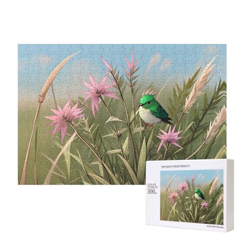 Phayah Artemisia Smaragdis Vogel-Puzzle für Erwachsene, 300 Teile, Heimdekoration, Geburtstagsparty für Männer und Frauen, 40 x 27 cm von PHAYAH