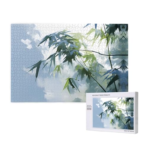 Phayah Bambusblätter-Puzzles für Erwachsene, 1000 Teile, Heimdekoration, Geburtstagsparty für Männer und Frauen, 29,5 x 50 cm Phayah Bambusblätter-Puzzles für Erwachsene, 1000 Teile, Heimdekoration, Geburtstagsparty für Männer und Frauen, 29,5 x 50 cm von PHAYAH