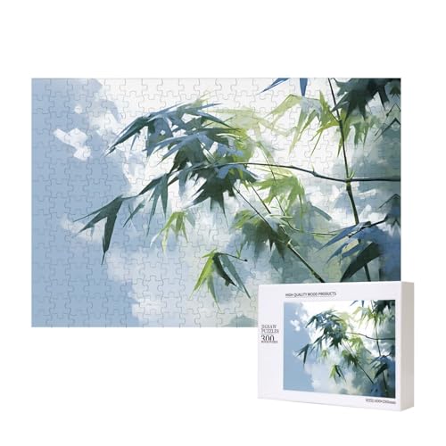 Phayah Bambusblätter-Puzzles für Erwachsene, 300 Teile, Heimdekoration, Geburtstagsparty für Männer und Frauen, 40 x 27,9 cm von PHAYAH