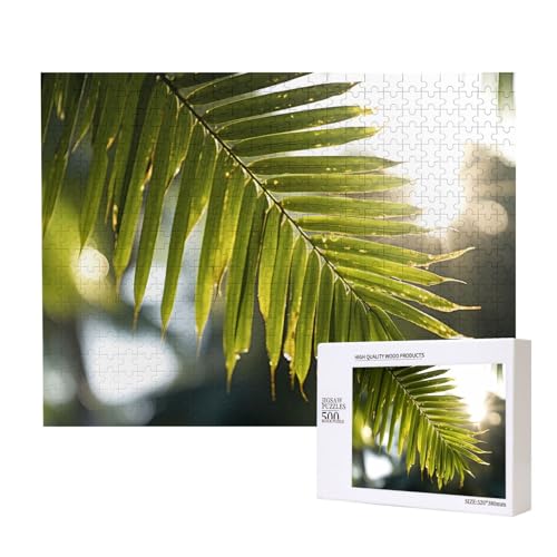 Phayah Bambusblatt-Puzzles für Erwachsene, 500 Teile, Heimdekoration, Geburtstagsparty, für Männer und Frauen, 20,4 x 38,1 cm Phayah Bambusblatt-Puzzles für Erwachsene, 500 Teile, Heimdekoration, Geburtstagsparty, für Männer und Frauen, 20,4 x 38,1 cm von PHAYAH