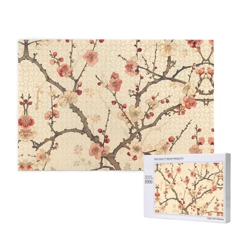 Phayah Begonia-Puzzles für Erwachsene, 1000 Teile, Heimdekoration, Geburtstagsparty für Männer und Frauen, 29,5 x 50 cm Phayah Begonia-Puzzles für Erwachsene, 1000 Teile, Heimdekoration, Geburtstagsparty für Männer und Frauen, 29,5 x 50 cm von PHAYAH