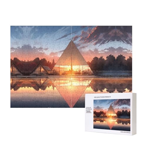 Phayah Beleuchtetes Zelt-Puzzle, 300 Teile, für Puzzle, Holzpuzzle für Familie, Freunde, Heimdekoration, Wandkunst, 39 x 27 cm Phayah Beleuchtetes Zelt-Puzzle, 300 Teile, für Puzzle, Holzpuzzle für Familie, Freunde, Heimdekoration, Wandkunst, 39 x 27 cm von PHAYAH
