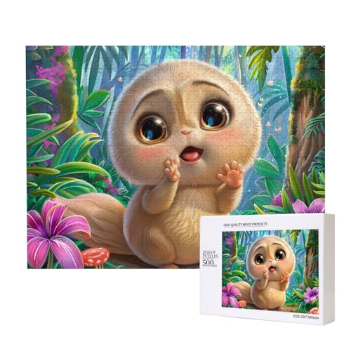 Phayah Big Eyed Bear Puzzle für Erwachsene, 500 Teile, Heimdekoration, Geburtstagsparty, für Männer und Frauen, 20,4 x 38,1 cm Phayah Big Eyed Bear Puzzle für Erwachsene, 500 Teile, Heimdekoration, Geburtstagsparty, für Männer und Frauen, 20,4 x 38,1 cm von PHAYAH