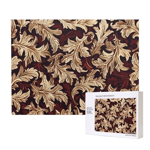 Phayah Big Leaf Puzzle für Erwachsene, 500 Teile, Heimdekoration, Geburtstagsparty, für Männer und Frauen, 20,4 x 38,1 cm Phayah Big Leaf Puzzle für Erwachsene, 500 Teile, Heimdekoration, Geburtstagsparty, für Männer und Frauen, 20,4 x 38,1 cm von PHAYAH