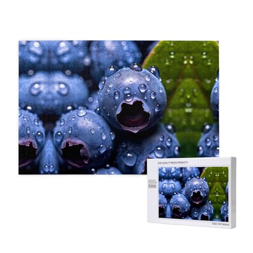 Phayah Blaubeer-Puzzle für Erwachsene, 1000 Stück, Heimdekoration, Geburtstagsfeier für Männer und Frauen, 75 x 50 cm Phayah Blaubeer-Puzzle für Erwachsene, 1000 Stück, Heimdekoration, Geburtstagsfeier für Männer und Frauen, 75 x 50 cm von PHAYAH