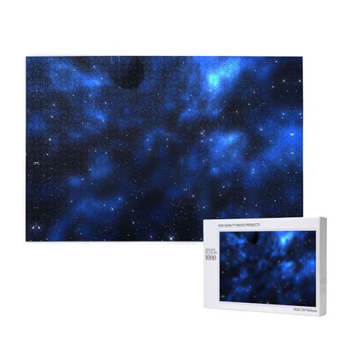 Phayah Blauer Sternenhimmel, Puzzles für Erwachsene, 1000 Teile, Heimdekoration, Geburtstagsparty für Männer und Frauen, 29,5 x 50 cm Phayah Blauer Sternenhimmel, Puzzles für Erwachsene, 1000 Teile, Heimdekoration, Geburtstagsparty für Männer und Frauen, 29,5 x 50 cm von PHAYAH