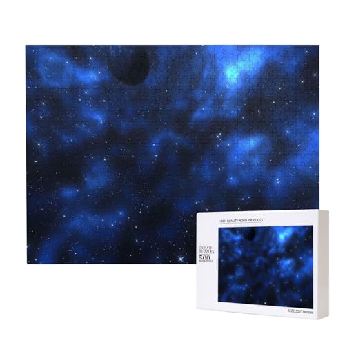 Phayah Blauer Sternenhimmel, Puzzles für Erwachsene, 500 Teile, Heimdekoration, Geburtstagsparty, für Männer und Frauen, 20,4 x 38,1 cm Phayah Blauer Sternenhimmel, Puzzles für Erwachsene, 500 Teile, Heimdekoration, Geburtstagsparty, für Männer und Frauen, 20,4 x 38,1 cm von PHAYAH