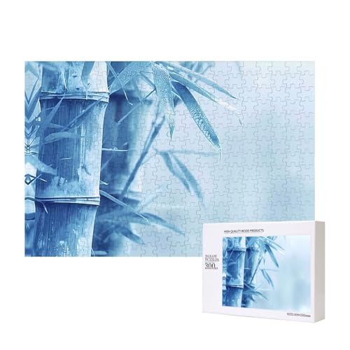 Phayah Blaues Bambus-Puzzle für Erwachsene, 300 Teile, Heimdekoration, Geburtstagsparty für Männer und Frauen, 40 x 27,9 cm Phayah Blaues Bambus-Puzzle für Erwachsene, 300 Teile, Heimdekoration, Geburtstagsparty für Männer und Frauen, 40 x 27,9 cm von PHAYAH