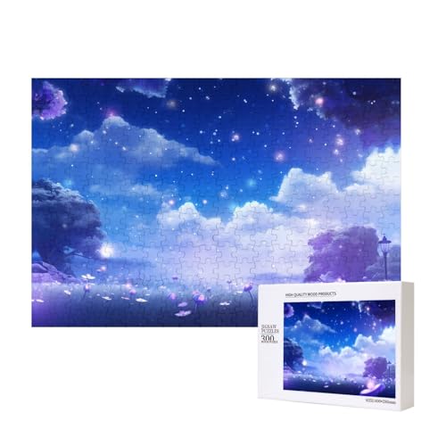 Phayah Blue Sky Puzzle für Erwachsene, 300 Teile, Heimdekoration, Geburtstagsparty für Männer und Frauen, 40 x 27,9 cm Phayah Blue Sky Puzzle für Erwachsene, 300 Teile, Heimdekoration, Geburtstagsparty für Männer und Frauen, 40 x 27,9 cm von PHAYAH