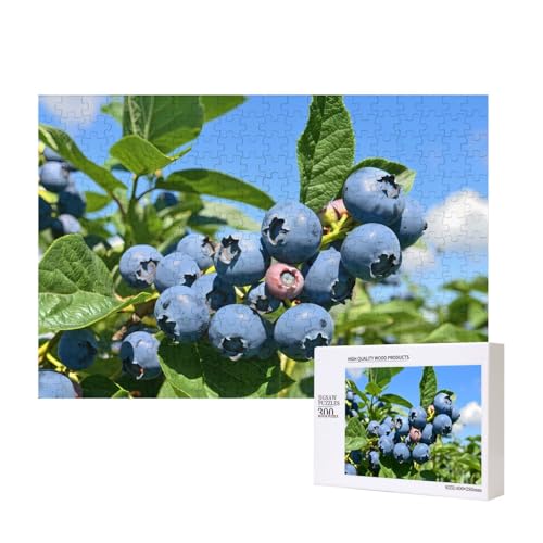 Phayah Blueberry Tree Pattern Puzzle Unique Jigsaw Wall Art Picture for Home Decoration 300 Pcs von PHAYAH