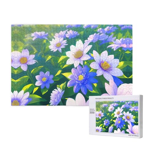 Phayah Blühende Blumen-Puzzles für Erwachsene, 1000 Teile, Heimdekoration, Geburtstagsparty für Männer und Frauen, 29,5 x 50 cm Phayah Blühende Blumen-Puzzles für Erwachsene, 1000 Teile, Heimdekoration, Geburtstagsparty für Männer und Frauen, 29,5 x 50 cm von PHAYAH