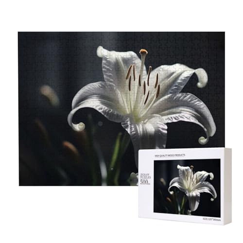 Phayah Blühende Lilien-Puzzles für Erwachsene, 500 Teile, Kinderspielzeug, Intelligenzentwicklungsspielzeug, 20,4 x 38,1 cm Phayah Blühende Lilien-Puzzles für Erwachsene, 500 Teile, Kinderspielzeug, Intelligenzentwicklungsspielzeug, 20,4 x 38,1 cm von PHAYAH