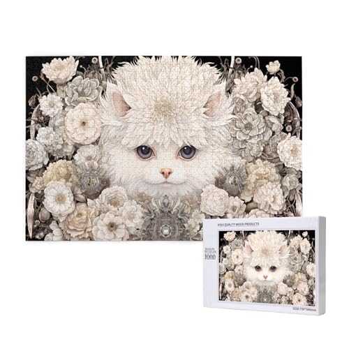 Phayah Blume Katze Puzzles für Erwachsene 1000 Teile Kinder Intelligenz Entwicklung Spielzeug 29.5X19.7 Phayah Blume Katze Puzzles für Erwachsene 1000 Teile Kinder Intelligenz Entwicklung Spielzeug 29.5X19.7 von PHAYAH