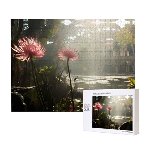 Phayah Blume auf der anderen Seite Puzzles für Erwachsene 500 Teile Kinder Intelligenz Entwicklung Spielzeug 20,4 x 38,1 cm von PHAYAH