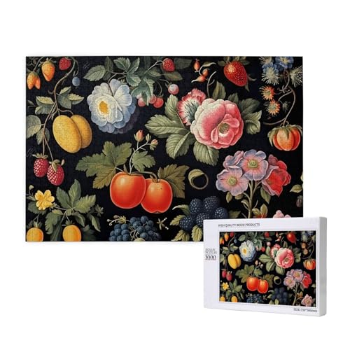 Phayah Blumen und Beeren Puzzles für Erwachsene 1000 Teile Kinder Intelligenz Entwicklung Spielzeug 29,5 x 19,7 Phayah Blumen und Beeren Puzzles für Erwachsene 1000 Teile Kinder Intelligenz Entwicklung Spielzeug 29,5 x 19,7 von PHAYAH