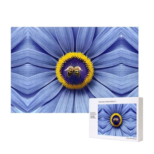 Phayah Blumenherz Bienen-Puzzle, 300 Teile für Puzzle, Holzpuzzle für Familie, Freunde, Heimdekoration, Wandkunst, 15,7 x 27,9 cm Phayah Blumenherz Bienen-Puzzle, 300 Teile für Puzzle, Holzpuzzle für Familie, Freunde, Heimdekoration, Wandkunst, 15,7 x 27,9 cm von PHAYAH