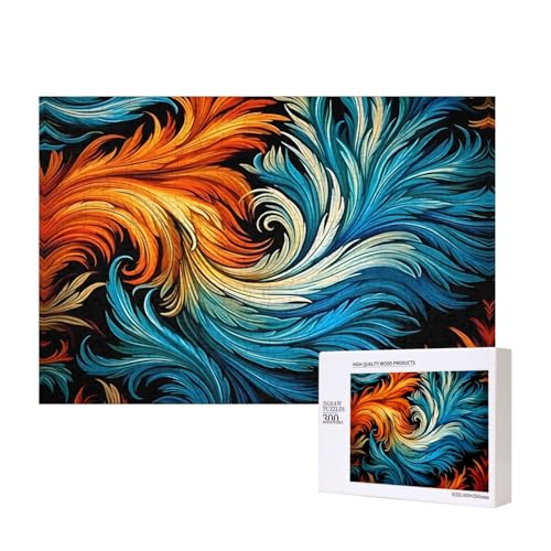 Phayah Böhmische Blätter-Puzzles für Erwachsene, 300 Teile, Heimdekoration, Geburtstagsparty für Männer und Frauen, 40 x 27,9 cm von PHAYAH