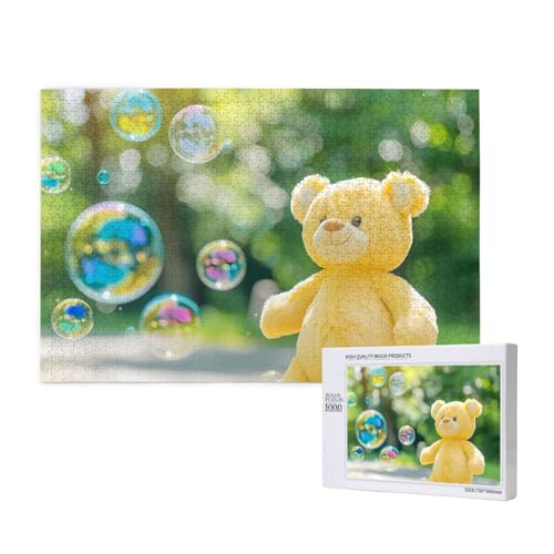 Phayah Bubbly Doll Bär Muster Puzzle Einzigartiges Puzzle Wandkunst Bild für Heimdekoration 1000 Stück von PHAYAH
