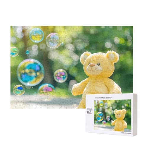 Phayah Bubbly Doll Bär Muster Puzzle Einzigartiges Puzzle Wandkunst Bild für Heimdekoration 300 Stück von PHAYAH