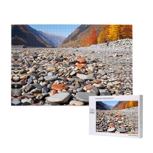 Phayah Bunte Kieselstein-Puzzles für Erwachsene, 1000 Teile, Kinderspielzeug, Intelligenzentwicklungsspielzeug, 29,5 x 19,7 cm Phayah Bunte Kieselstein-Puzzles für Erwachsene, 1000 Teile, Kinderspielzeug, Intelligenzentwicklungsspielzeug, 29,5 x 19,7 cm von PHAYAH