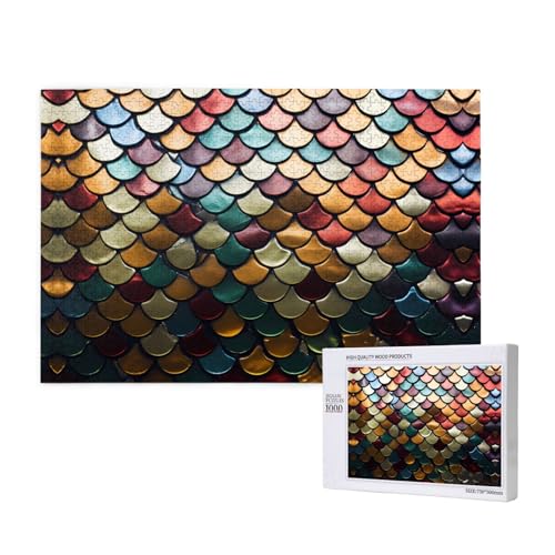 Phayah Bunte Waagen Puzzles für Erwachsene, 1000 Teile, Kinderspielzeug, Intelligenzentwicklungsspielzeug, 29,5 x 19,7 cm von PHAYAH