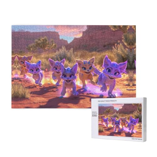 Phayah Cartoon Beast Puzzle für Erwachsene, 1000 Teile, Heimdekoration, Geburtstagsparty für Männer und Frauen, 29,5 x 50 cm Phayah Cartoon Beast Puzzle für Erwachsene, 1000 Teile, Heimdekoration, Geburtstagsparty für Männer und Frauen, 29,5 x 50 cm von PHAYAH