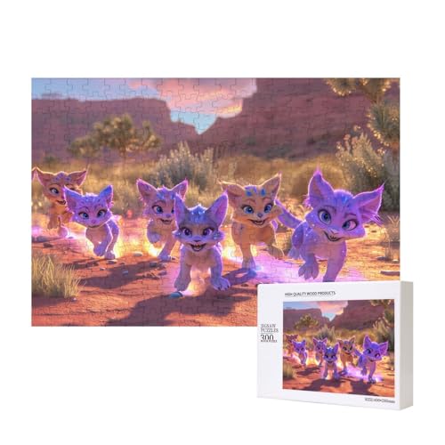 Phayah Cartoon-Biest-Puzzles für Erwachsene, 300 Teile, Heimdekoration, Geburtstagsparty für Männer und Frauen, 15,7 x 27,9 cm Phayah Cartoon-Biest-Puzzles für Erwachsene, 300 Teile, Heimdekoration, Geburtstagsparty für Männer und Frauen, 15,7 x 27,9 cm von PHAYAH