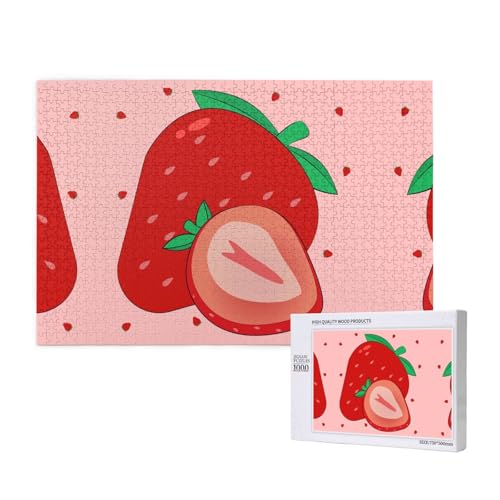 Phayah Cartoon Erdbeere Puzzles für Erwachsene 1000 Teile Kinder Intelligenz Entwicklung Spielzeug 29,5 x 19,7 Phayah Cartoon Erdbeere Puzzles für Erwachsene 1000 Teile Kinder Intelligenz Entwicklung Spielzeug 29,5 x 19,7 von PHAYAH