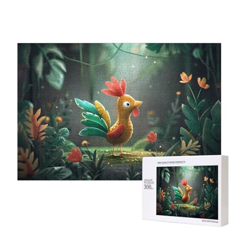 Phayah Cartoon-Hahn-Puzzles für Erwachsene, 300 Teile, Heimdekoration, Geburtstagsparty für Männer und Frauen, 15,7 x 27,9 cm Phayah Cartoon-Hahn-Puzzles für Erwachsene, 300 Teile, Heimdekoration, Geburtstagsparty für Männer und Frauen, 15,7 x 27,9 cm von PHAYAH
