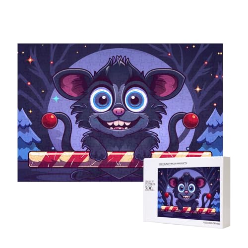 Phayah Cartoon-Maus-Puzzles für Erwachsene, 300 Teile, Heimdekoration, Geburtstagsparty für Männer und Frauen, 40 x 27,9 cm von PHAYAH