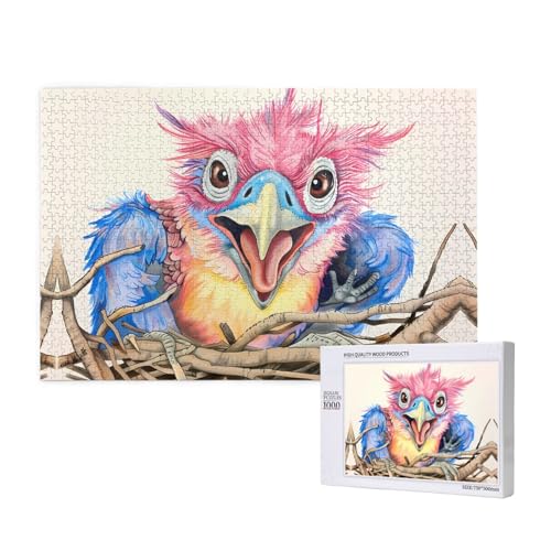 Phayah Cartoon Patriarch Bird Puzzle für Erwachsene, 1000 Teile, Heimdekoration, Geburtstagsparty für Männer und Frauen, 29,5 x 50 cm Phayah Cartoon Patriarch Bird Puzzle für Erwachsene, 1000 Teile, Heimdekoration, Geburtstagsparty für Männer und Frauen, 29,5 x 50 cm von PHAYAH