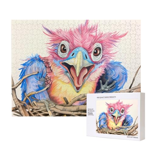 Phayah Cartoon Patriarch Bird Puzzle für Erwachsene, 500 Teile, Heimdekoration, Geburtstagsparty für Männer und Frauen, 20,4 x 38,1 cm Phayah Cartoon Patriarch Bird Puzzle für Erwachsene, 500 Teile, Heimdekoration, Geburtstagsparty für Männer und Frauen, 20,4 x 38,1 cm von PHAYAH