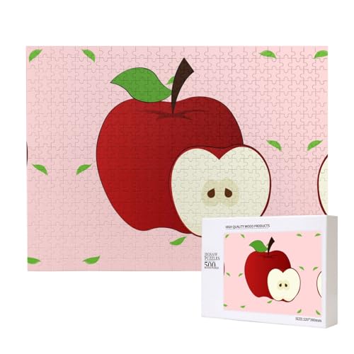 Phayah Cartoon-Puzzles für Erwachsene, Rot, 500 Teile, Heimdekoration, Geburtstagsparty für Männer und Frauen, 50,4 x 38,1 cm von PHAYAH