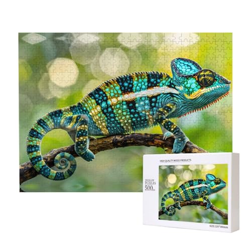Phayah Chamäleon On Branch Puzzles für Erwachsene 500 Teile Kinder Intelligenz Entwicklung Spielzeug 20,4 x 38,1 cm Phayah Chamäleon On Branch Puzzles für Erwachsene 500 Teile Kinder Intelligenz Entwicklung Spielzeug 20,4 x 38,1 cm von PHAYAH