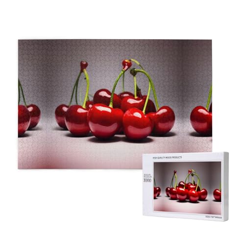 Phayah Chilenische Kirschen Puzzle für Erwachsene, 1000 Teile, Heimdekoration, Geburtstagsparty für Männer und Frauen, 29,5 x 50 cm Phayah Chilenische Kirschen Puzzle für Erwachsene, 1000 Teile, Heimdekoration, Geburtstagsparty für Männer und Frauen, 29,5 x 50 cm von PHAYAH