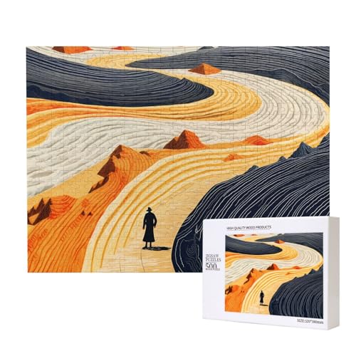 Phayah Color Curve River Puzzles für Erwachsene, 500 Teile, Kinderspielzeug, Intelligenzentwicklungsspielzeug, 20,4 x 38,1 cm von PHAYAH