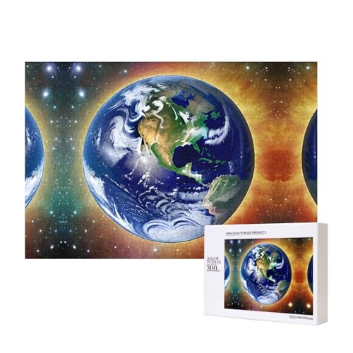 Phayah Cosmic Earth Puzzles 300 Teile für Puzzle, Holzpuzzle für Familie, Freunde, Heimdekoration, Wandkunst, 15,7 x 27,9 cm Phayah Cosmic Earth Puzzles 300 Teile für Puzzle, Holzpuzzle für Familie, Freunde, Heimdekoration, Wandkunst, 15,7 x 27,9 cm von PHAYAH