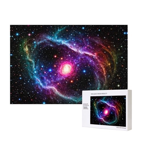 Phayah Cosmic Galaxy Puzzles 300 Teile für Puzzle, Holzpuzzle für Familie und Freunde, Heimdekoration, Wandkunst, 39,9 x 27,9 cm Phayah Cosmic Galaxy Puzzles 300 Teile für Puzzle, Holzpuzzle für Familie und Freunde, Heimdekoration, Wandkunst, 39,9 x 27,9 cm von PHAYAH