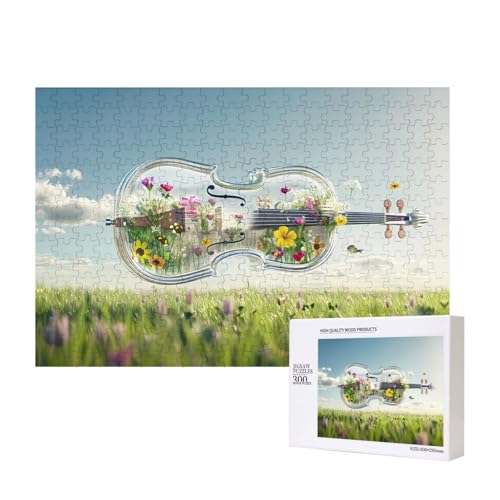 Phayah Crystal Cello Puzzles für Erwachsene 300 Stück Kinder Intelligenz Entwicklung Spielzeug 15,7 x 27,9 cm von PHAYAH