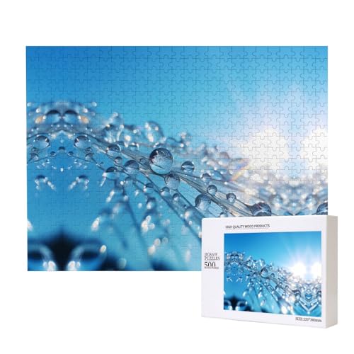 Phayah Crystal Dew Drops Puzzle für Erwachsene, 500 Teile, Heimdekoration, Geburtstagsparty für Männer und Frauen, 20,4 x 38,1 cm Phayah Crystal Dew Drops Puzzle für Erwachsene, 500 Teile, Heimdekoration, Geburtstagsparty für Männer und Frauen, 20,4 x 38,1 cm von PHAYAH