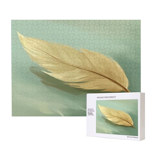 Phayah Ein gelbes Blatt-Puzzle für Erwachsene, 500 Teile, Heimdekoration, Geburtstagsparty für Männer und Frauen, 20,4 x 38,1 cm Phayah Ein gelbes Blatt-Puzzle für Erwachsene, 500 Teile, Heimdekoration, Geburtstagsparty für Männer und Frauen, 20,4 x 38,1 cm von PHAYAH
