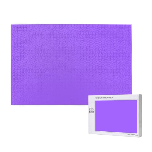 Phayah Einfarbige, hellviolette Puzzles für Puzzle, Holzpuzzle für Familie, Freunde, Heimdekoration, Wandkunst, 29,5 x 50 cm Phayah Einfarbige, hellviolette Puzzles für Puzzle, Holzpuzzle für Familie, Freunde, Heimdekoration, Wandkunst, 29,5 x 50 cm von PHAYAH