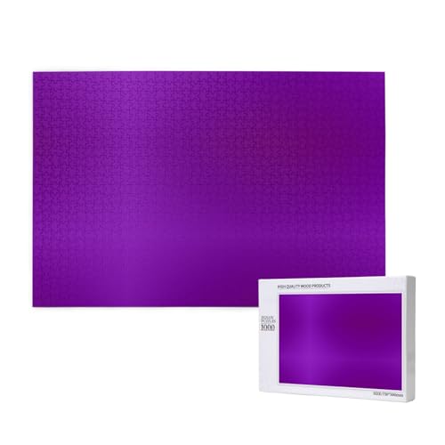 Phayah Einfarbige dunkelviolette Puzzles für Puzzle, Holzpuzzle für Familie, Freunde, Heimdekoration, Wandkunst, 29,5 x 50 cm Phayah Einfarbige dunkelviolette Puzzles für Puzzle, Holzpuzzle für Familie, Freunde, Heimdekoration, Wandkunst, 29,5 x 50 cm von PHAYAH