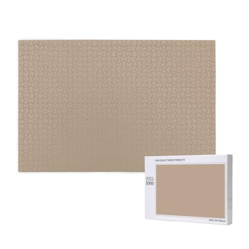 Phayah Einfarbige hellbraune Puzzles für Erwachsene, 1000 Teile, Kinderspielzeug, Intelligenzentwicklungsspielzeug, 29,5 x 19,7 cm Phayah Einfarbige hellbraune Puzzles für Erwachsene, 1000 Teile, Kinderspielzeug, Intelligenzentwicklungsspielzeug, 29,5 x 19,7 cm von PHAYAH