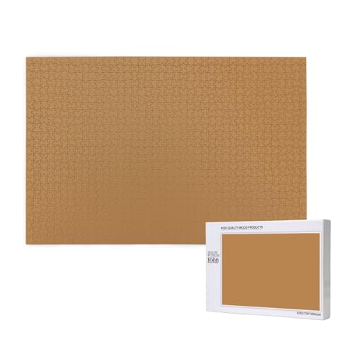 Phayah Einfarbiges, braunes Puzzle für Erwachsene, 1000 Teile, Heimdekoration, Geburtstagsparty für Männer und Frauen, 29,5 x 50 cm Phayah Einfarbiges, braunes Puzzle für Erwachsene, 1000 Teile, Heimdekoration, Geburtstagsparty für Männer und Frauen, 29,5 x 50 cm von PHAYAH
