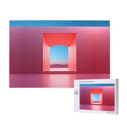 Phayah Einfarbiges Türpuzzle, 1000 Teile, für Puzzle, Holzpuzzle für Familie, Freunde, Heimdekoration, Wandkunst, 75 x 50 cm Phayah Einfarbiges Türpuzzle, 1000 Teile, für Puzzle, Holzpuzzle für Familie, Freunde, Heimdekoration, Wandkunst, 75 x 50 cm von PHAYAH