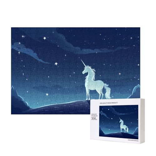 Phayah Einhorn unter den Sternen Puzzle für Erwachsene, 300 Teile, Heimdekoration, Geburtstagsparty für Männer und Frauen, 15,7 x 27,9 cm Phayah Einhorn unter den Sternen Puzzle für Erwachsene, 300 Teile, Heimdekoration, Geburtstagsparty für Männer und Frauen, 15,7 x 27,9 cm von PHAYAH