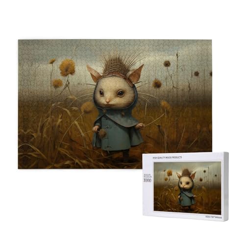 Phayah Einsiedler-Puzzle, 1000 Teile für Puzzle, Holzpuzzle für Familie, Freunde, Heimdekoration, Wandkunst, 75 x 50 cm Phayah Einsiedler-Puzzle, 1000 Teile für Puzzle, Holzpuzzle für Familie, Freunde, Heimdekoration, Wandkunst, 75 x 50 cm von PHAYAH