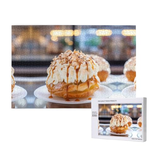 Phayah Eiscreme-Puzzle, 1000 Teile für Puzzle, Holzpuzzle für Familie, Freunde, Heimdekoration, Wandkunst, 75 x 50 cm Phayah Eiscreme-Puzzle, 1000 Teile für Puzzle, Holzpuzzle für Familie, Freunde, Heimdekoration, Wandkunst, 75 x 50 cm von PHAYAH